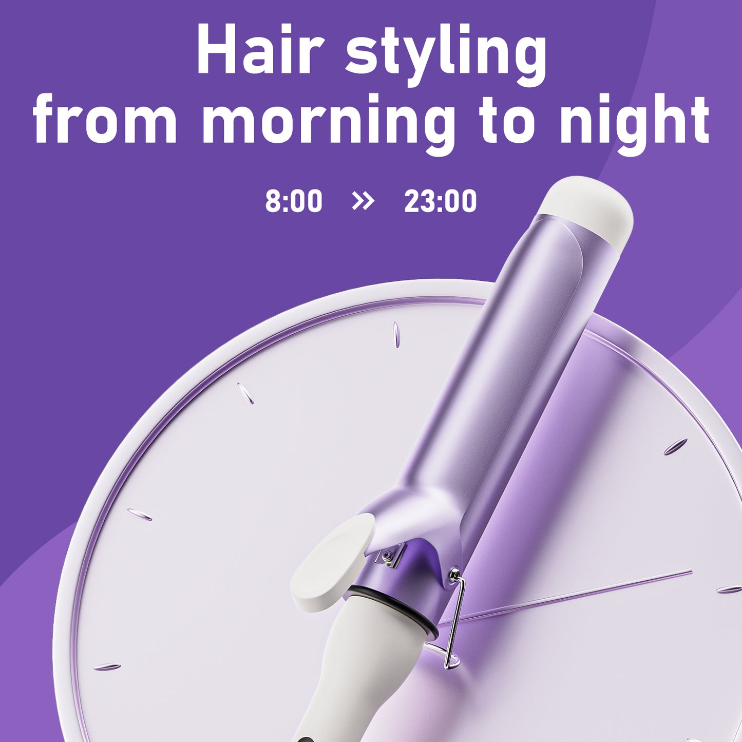CARER SPARK 1.57Inch Large Diameter Ceramic Glaze Negative Ion Coating Curling Iron 40mm Large Wave Curling Iron