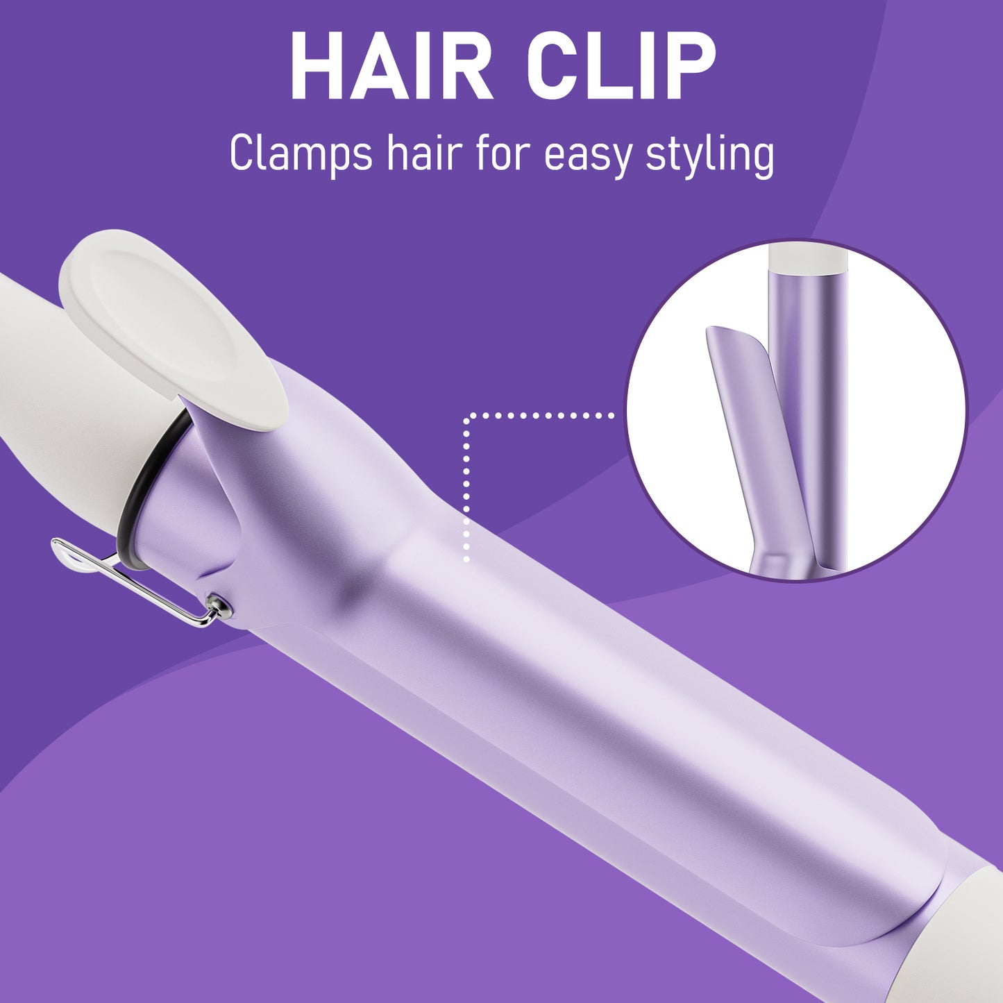 CARER SPARK 1.57Inch Large Diameter Ceramic Glaze Negative Ion Coating Curling Iron 40mm Large Wave Curling Iron