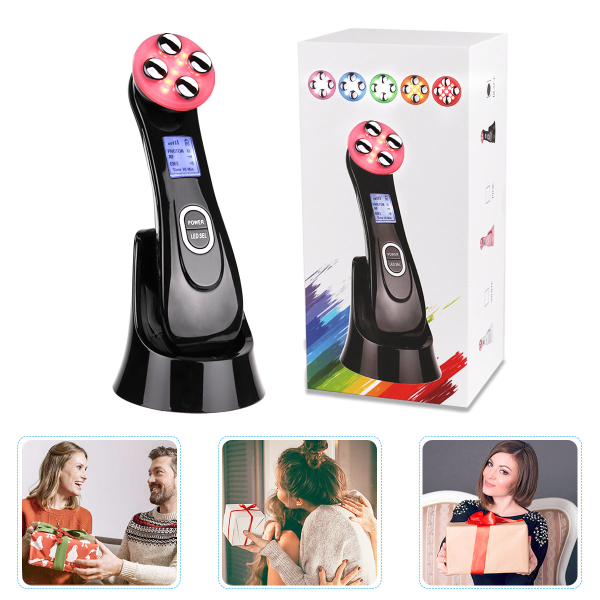 Skin Tightening Facial Machine for Skin Rejuvenation LED Light Therapy