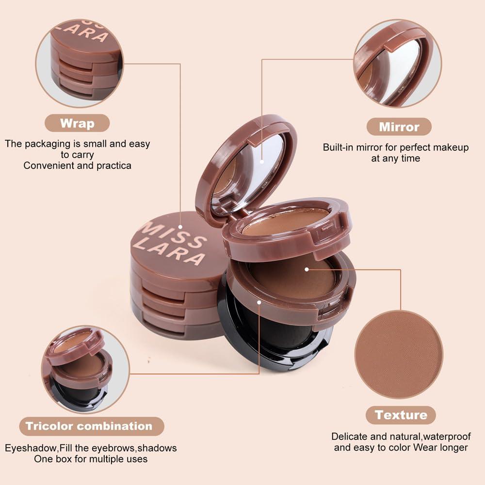 CARER SPARK 3 Color Eyebrow Powder Palette