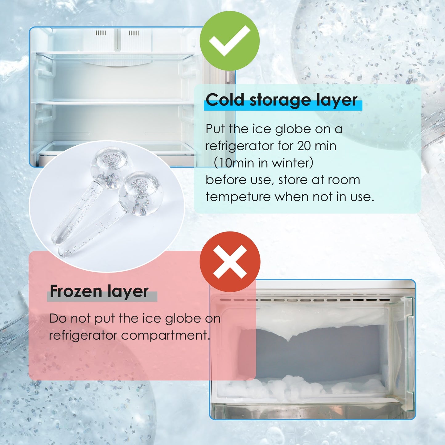 Ice Globes For Daily Beauty Routines Tighten Skin Reduce Puffiness Headaches Enhance Circulation