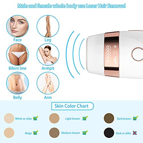 IPL Hair Removal Device at Home for Women and Men