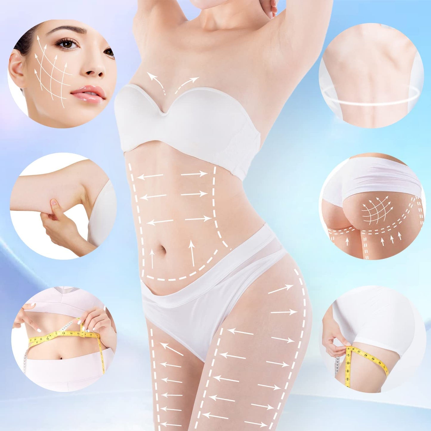 Ultrasonic Cavitation Machine 40K Radio Frequency 3 in 1 Body Sculpting Machine