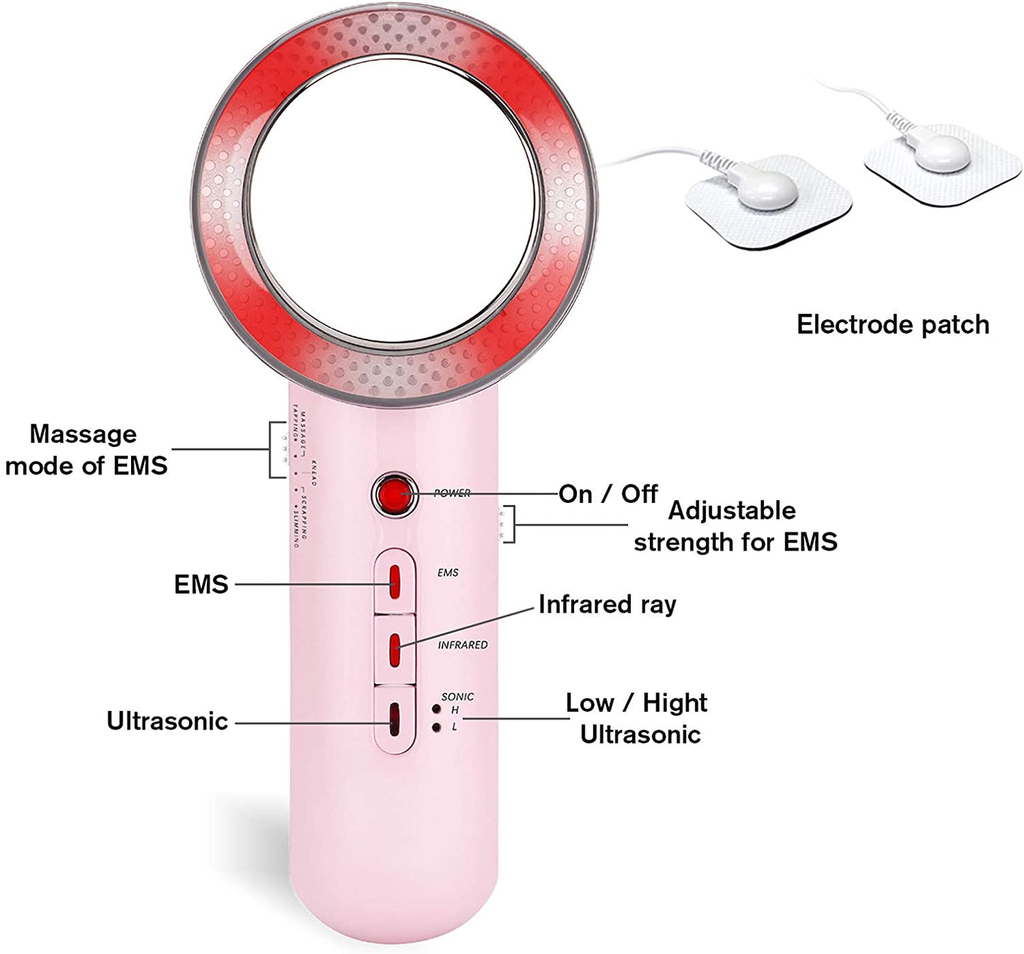 Ultrasonic Fat Burner Cellulite Massage Machine for Body Slimming