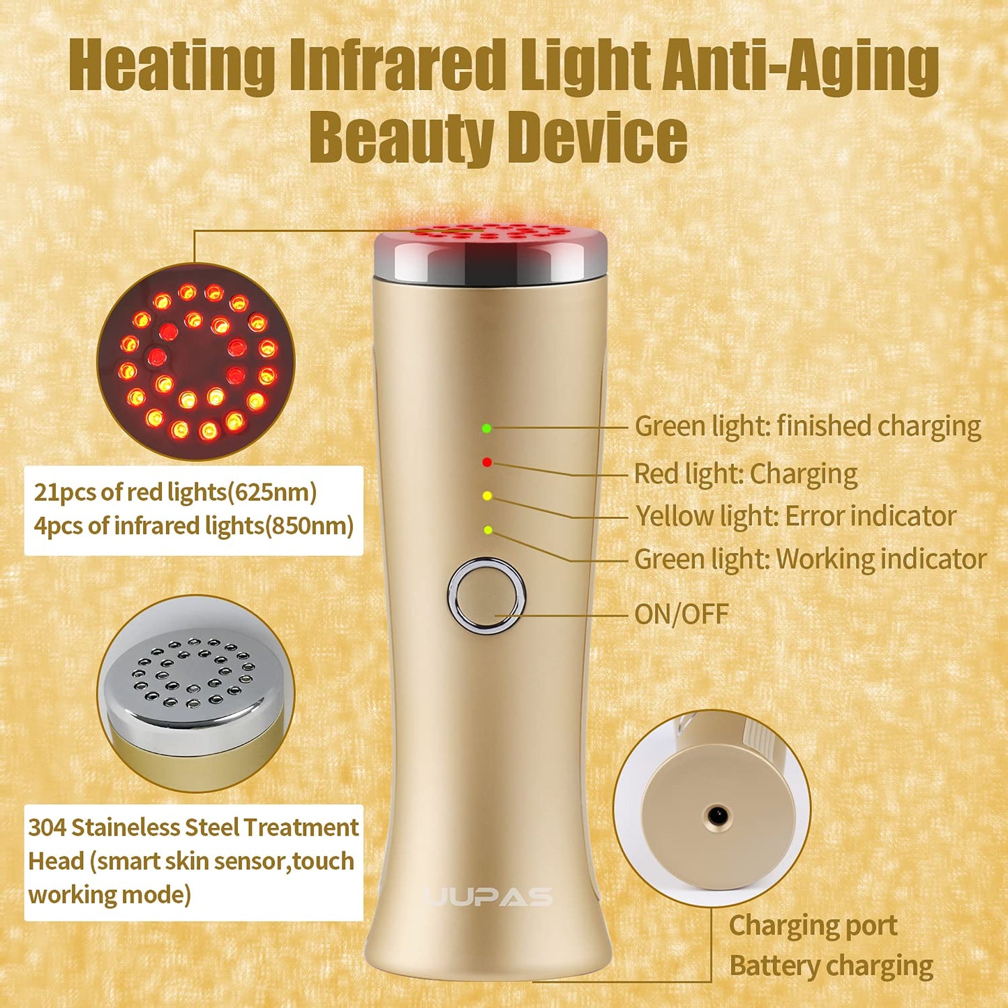 LED Red Light Therapy Skin Rejuvenation Beauty Device Freeze Skin Tightening Machine