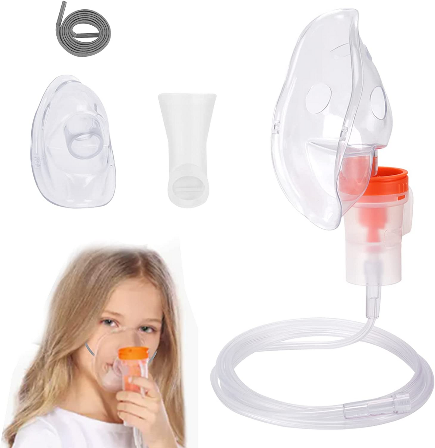 Compressor Nebulizer Machine with Mouthpiece and Mask for Adults and Children
