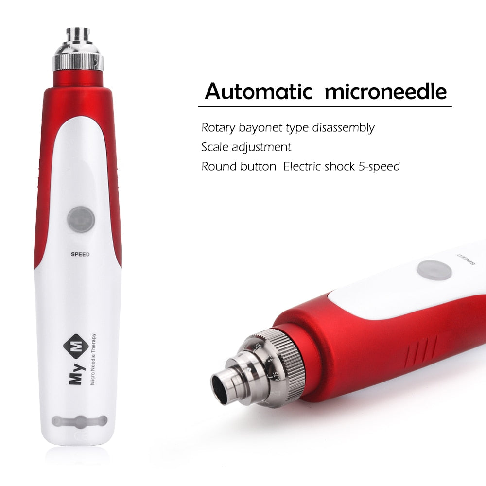 Derma Pen Microneedling Pen Bayonet Needle Wrinkle Removal Rechargeable