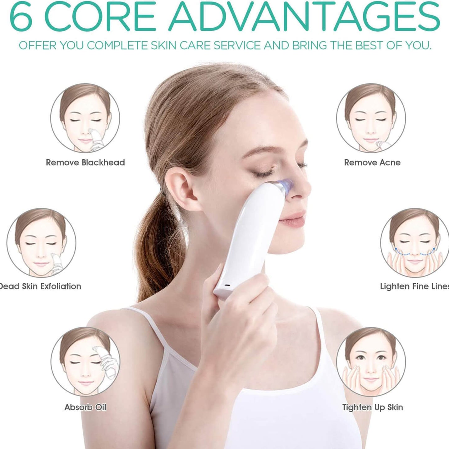 Blackhead Remover Vacuum Pore Cleaner Acne Comedone Extractor Tool Machine Ultra Strong Suction