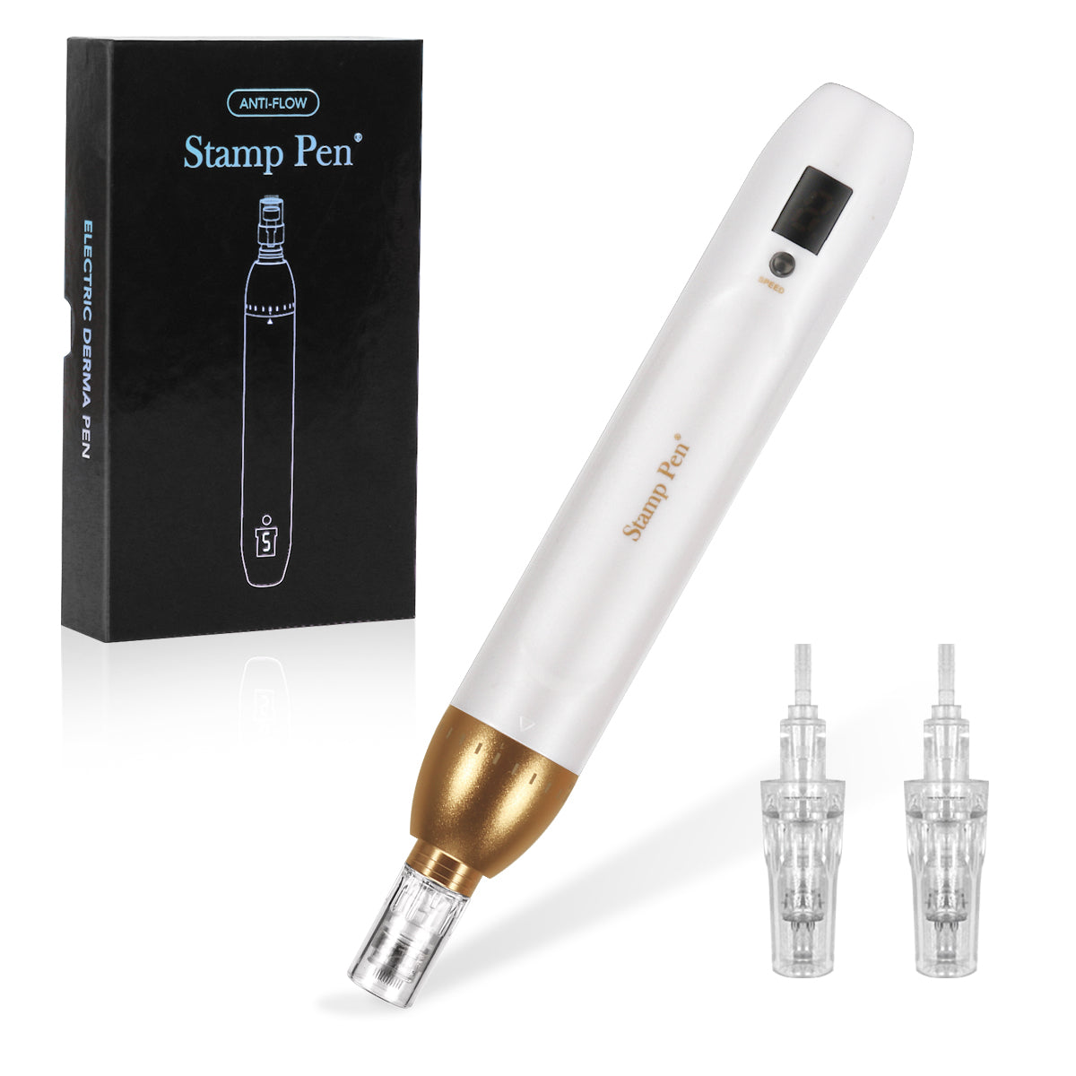 Mircroneedling Pen Electric Dermapen with Replacement Cartridges for Wrinkles Remove Skin Care